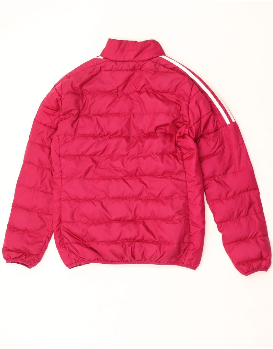 Женская стеганая куртка Adidas UK 16/18, большой розовый полиэстер