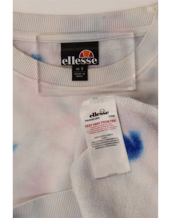 Женский джемпер оверсайз Ellesse UK 8, маленький разноцветный тай-дай