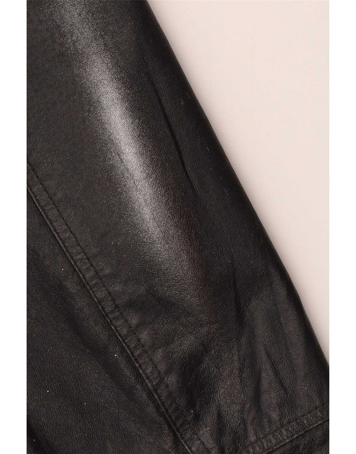 Винтажная мужская кожаная косуха IT 50 Medium Black
