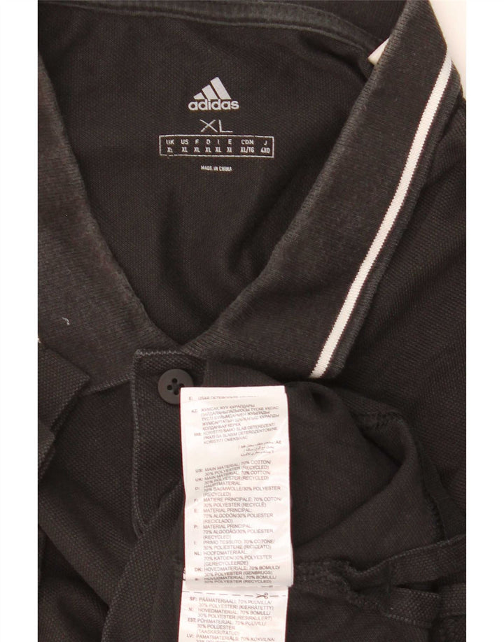 Мужская рубашка поло Adidas XL, черный хлопок