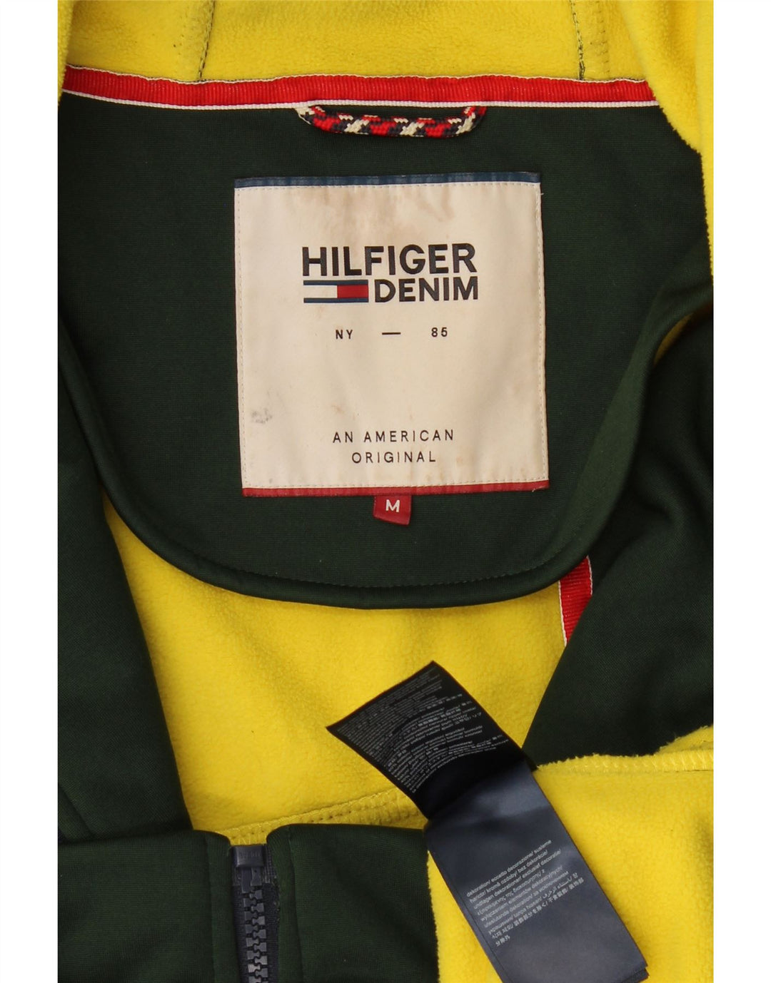 Tommy Hilfiger Мужской свитер с капюшоном на молнии, средний зеленый полиэстер