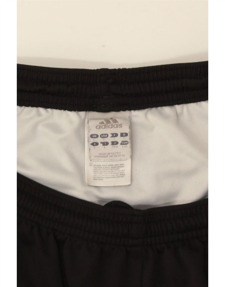 Мужские спортивные шорты Adidas Climalite, большие черные из полиэстера