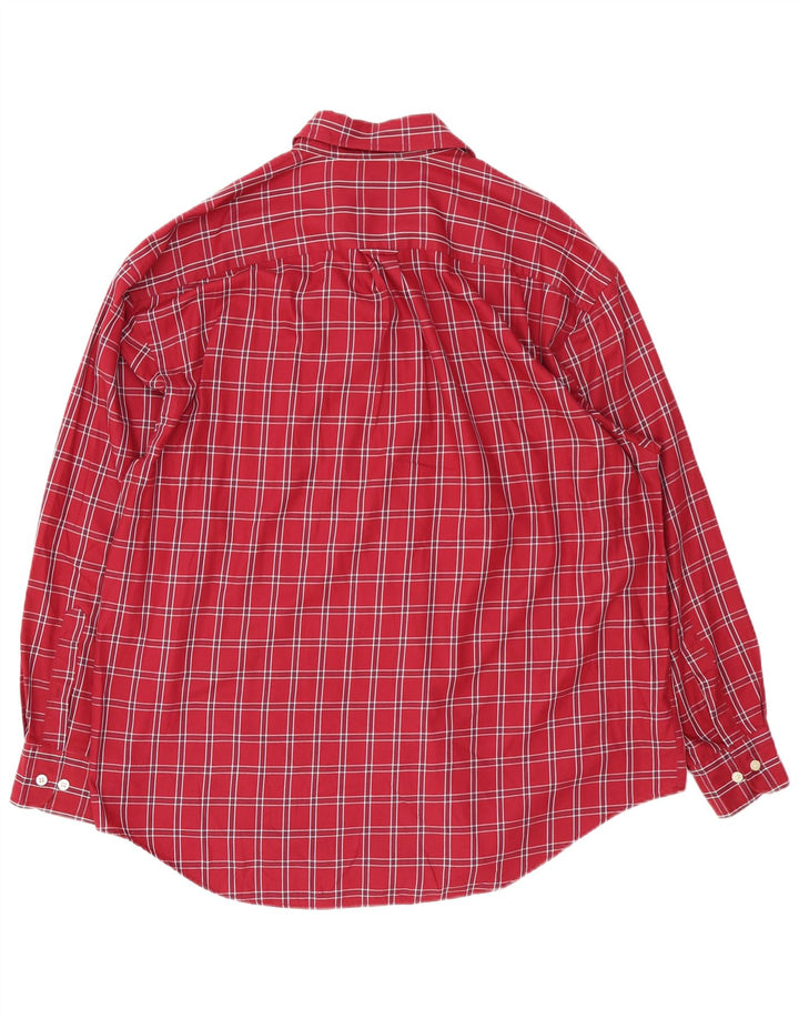 Мужская рубашка Nautica XL, хлопковая красная клетка