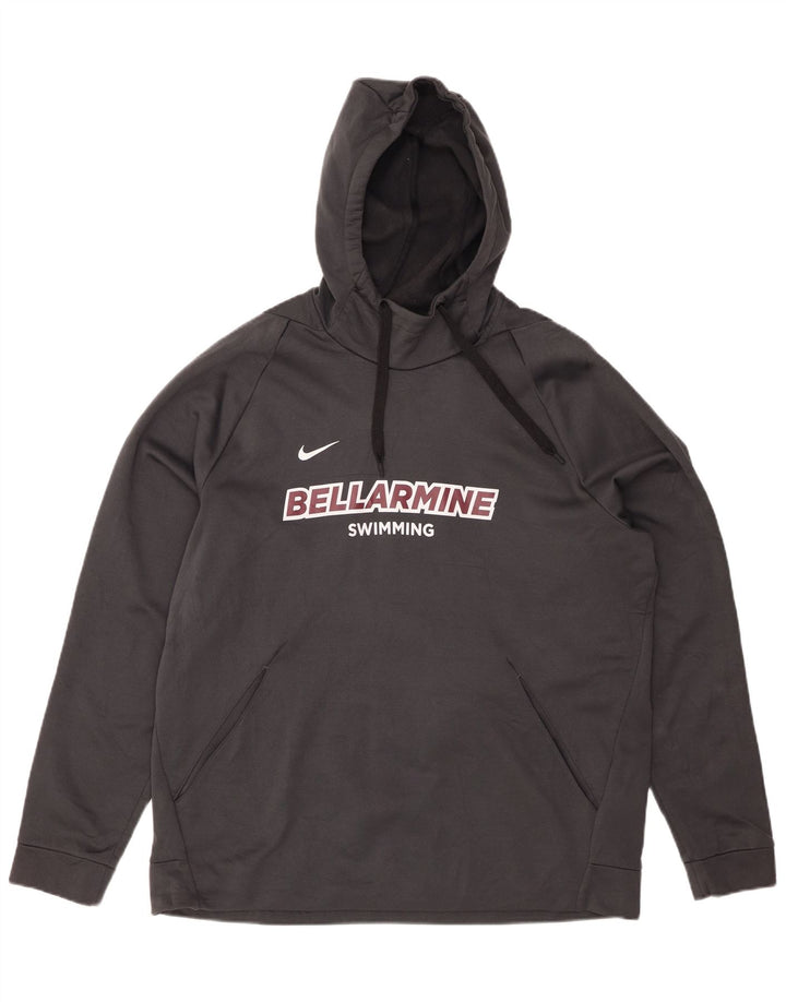 Мужской джемпер с капюшоном NIKE Bellarmine XL, серый полиэстер