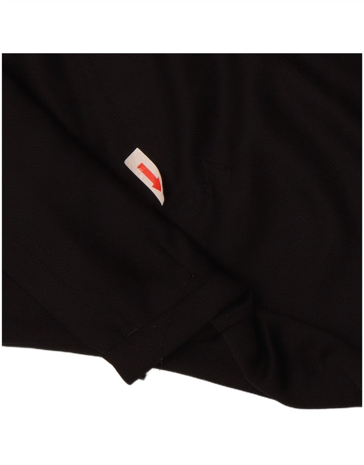 Мужская футболка Adidas Climalite, средний черный полиэстер