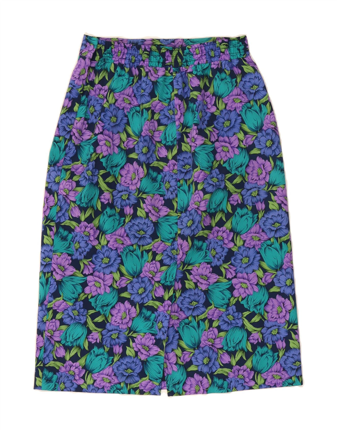 VINTAGE Womens Straight Skirt W28 Medium  Multicoloured Floral Vintage Vintage and Second-Hand Vintage from Messina Hembry 