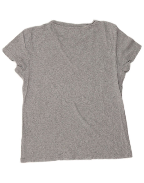Женская футболка с рисунком Tommy Hilfiger Top UK 14 Medium Grey