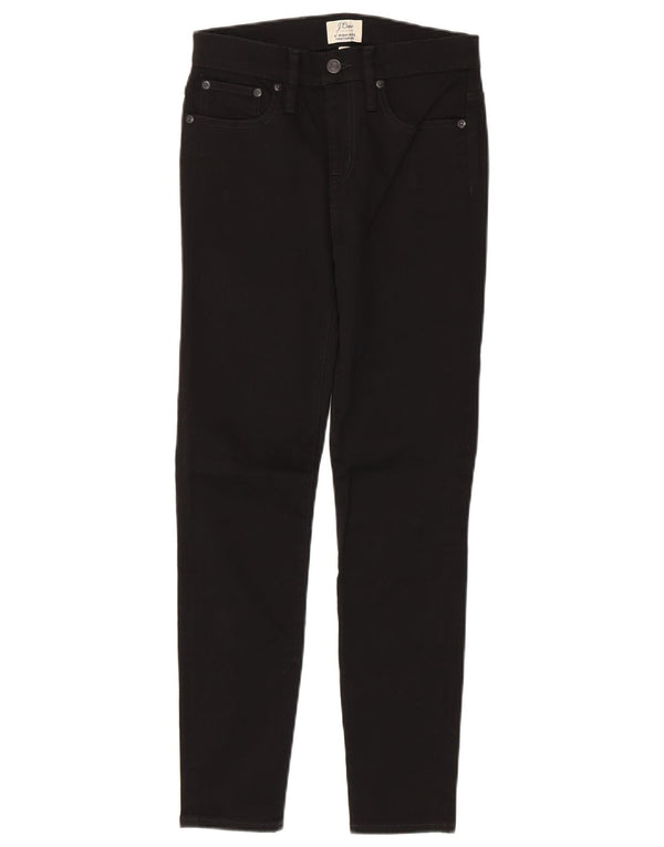J. Crew Womens Toothpick High Rise Skinny Jeans W26 L27 Black Cotton