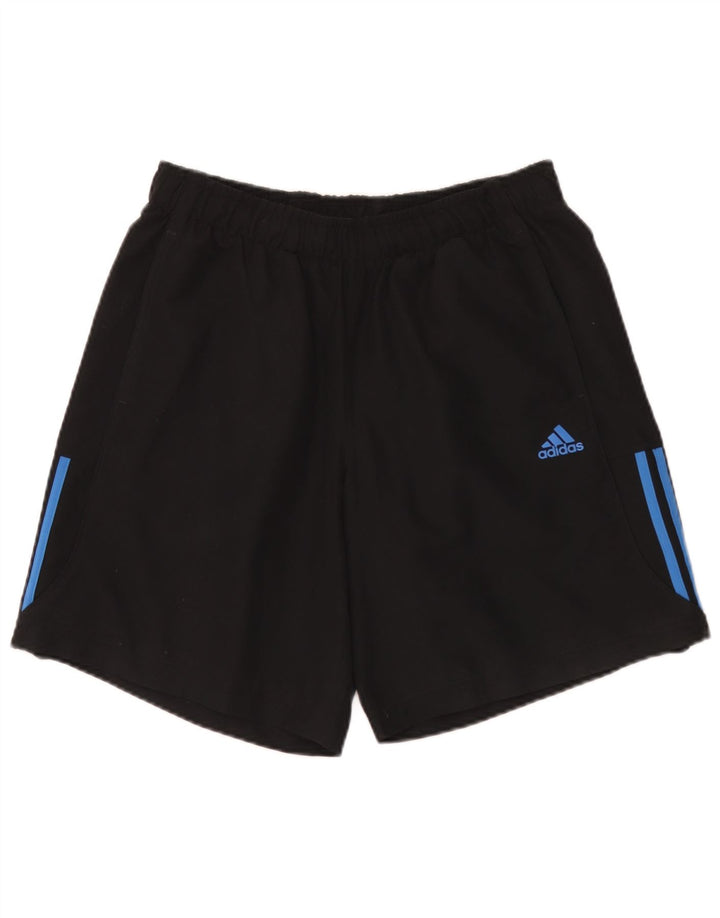 Мужские спортивные шорты Adidas Climalite, большие черные из полиэстера