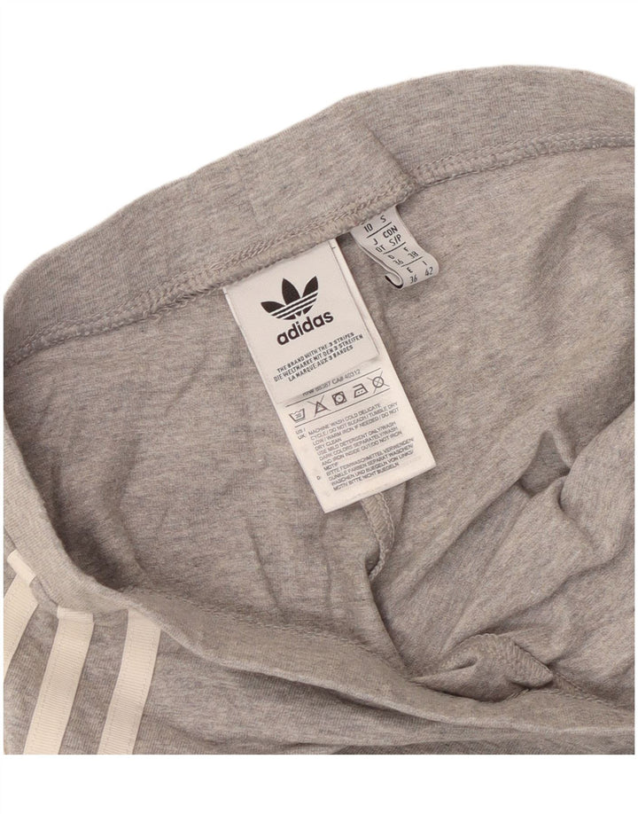 Женские леггинсы Adidas UK 10, маленькие серые, хлопок