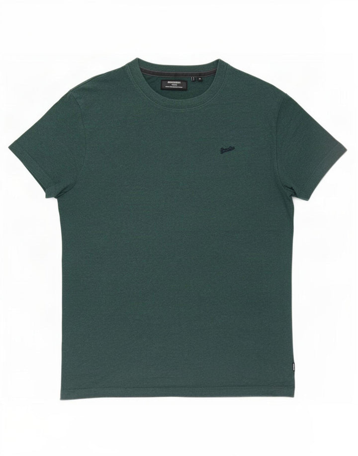 Мужская футболка Superdry Top из хлопка среднего зеленого цвета