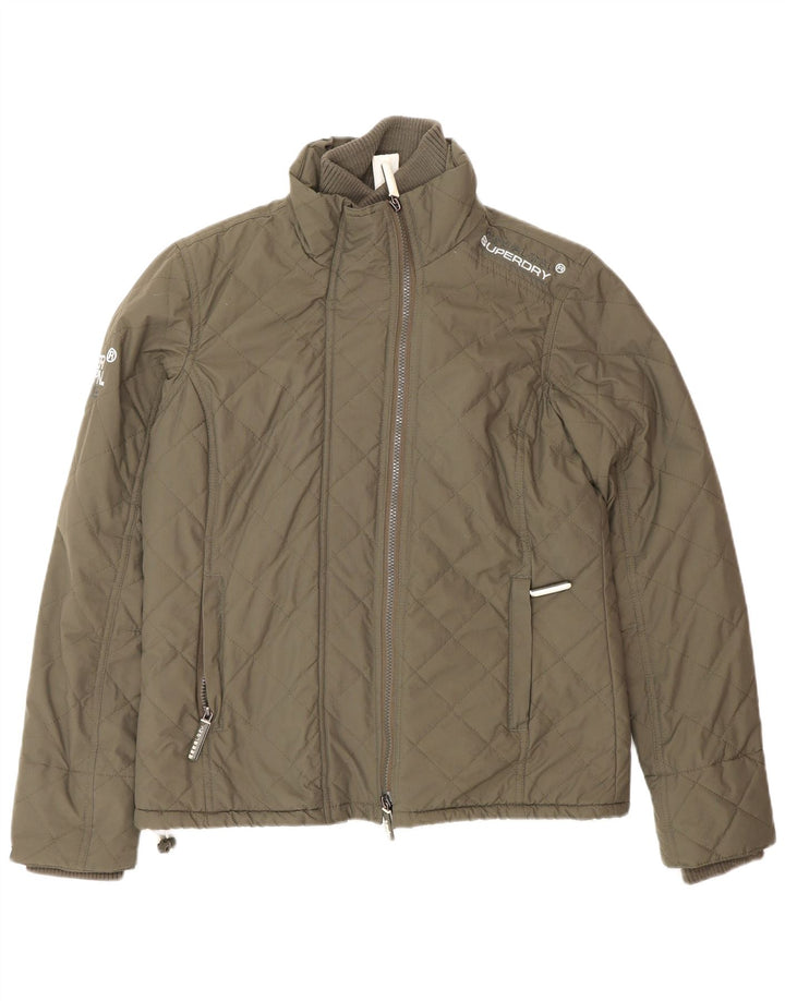 Женская ветровка Superdry Windcheater UK 14, средний хаки, нейлон