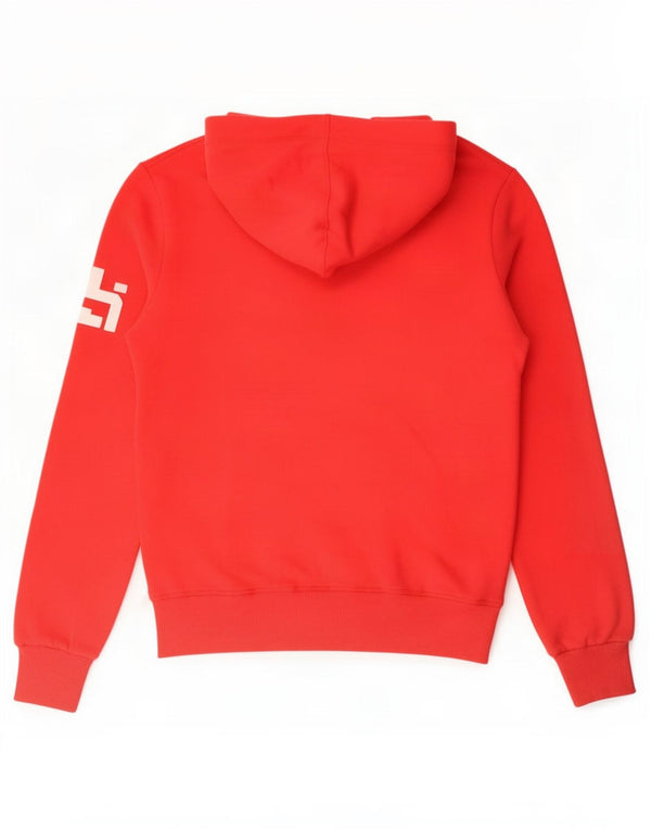 Superdry Mens Graphic Hoodie Jumper Small Red Cotton