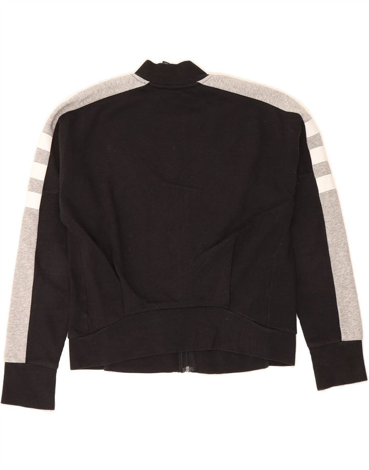 ADIDAS Womens Tracksuit Top Jacket UK 8/10 Small Black Colourblock Vintage Adidas and Second-Hand Adidas from Messina Hembry 