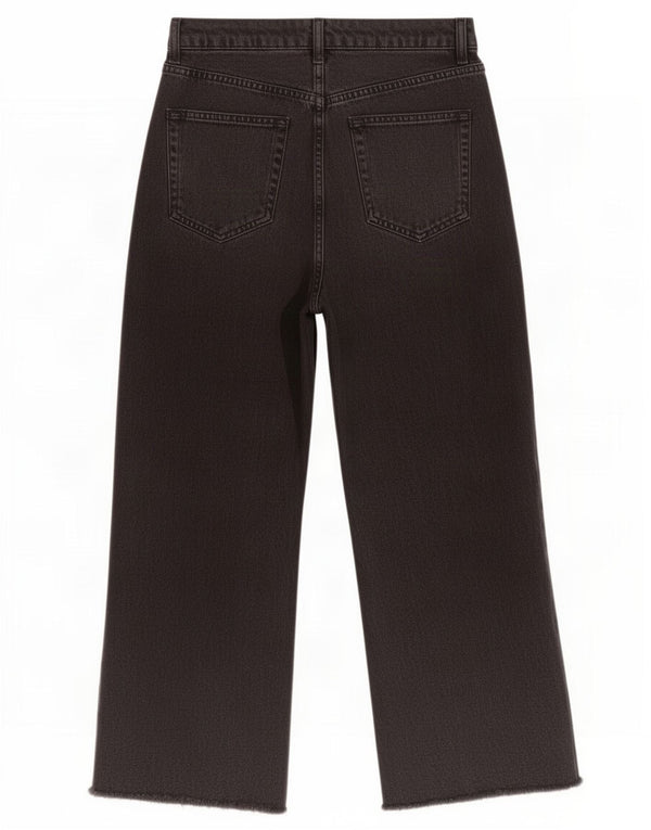 Topshop Женские укороченные широкие джинсы с высокой талией W26 L24 Серые