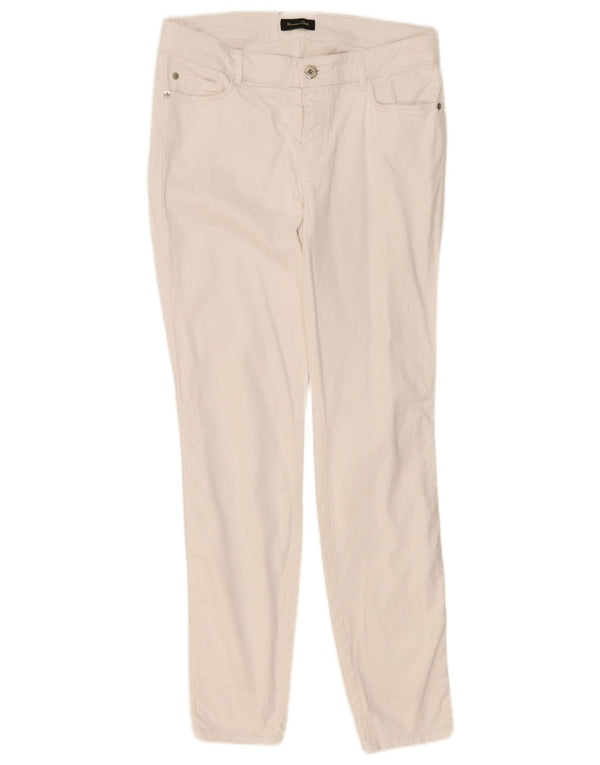 Женские повседневные брюки скинни Massimo Dutti EU 40 Medium W30 L30 белые