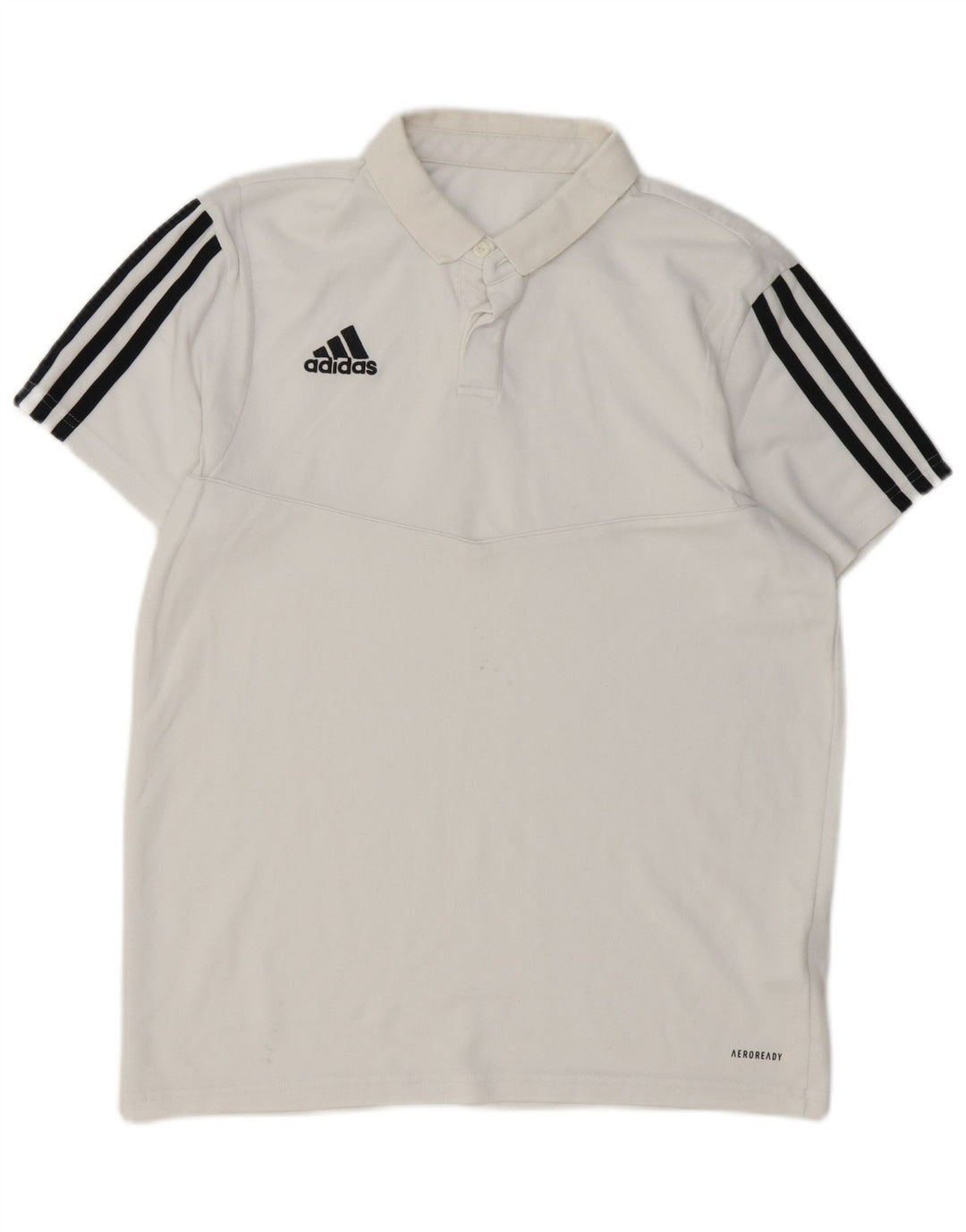 Мужская рубашка-поло Adidas Aeroready, средний белый хлопок, хлопок