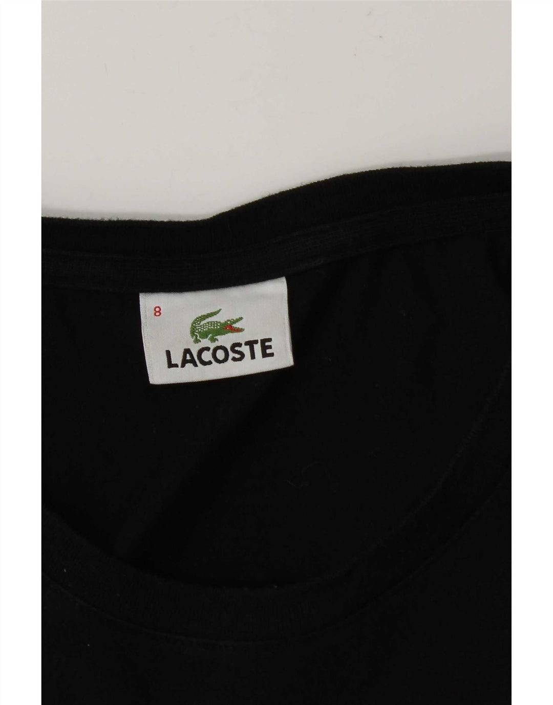 Мужская футболка Lacoste, размер 8 3XL, черная