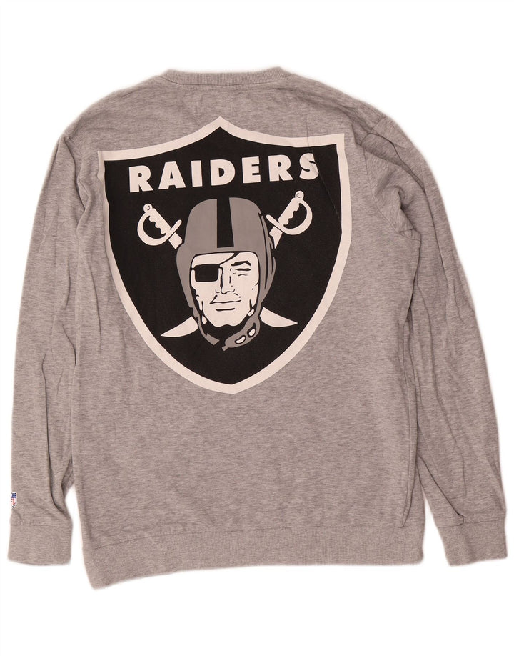 Мужской свитшот с рисунком Only & Sons Raiders, джемпер среднего серого цвета с цветными блоками