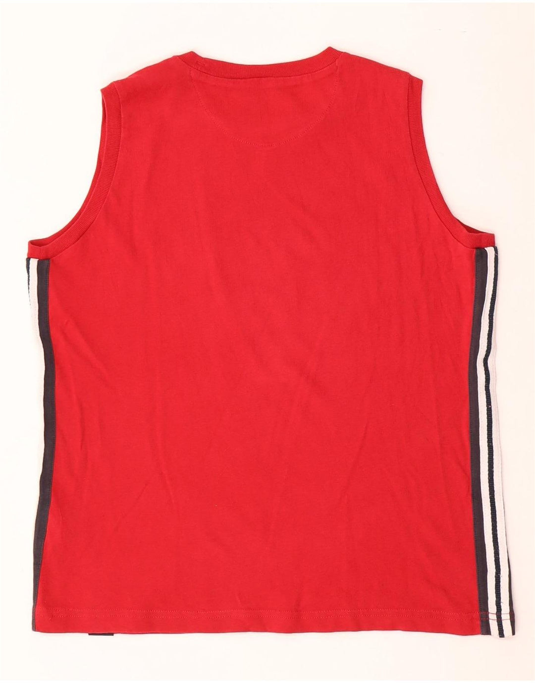 Жилет с рисунком CHAMPION для мальчиков, 11–12 лет, большой размер, красный, хлопок с цветными блоками