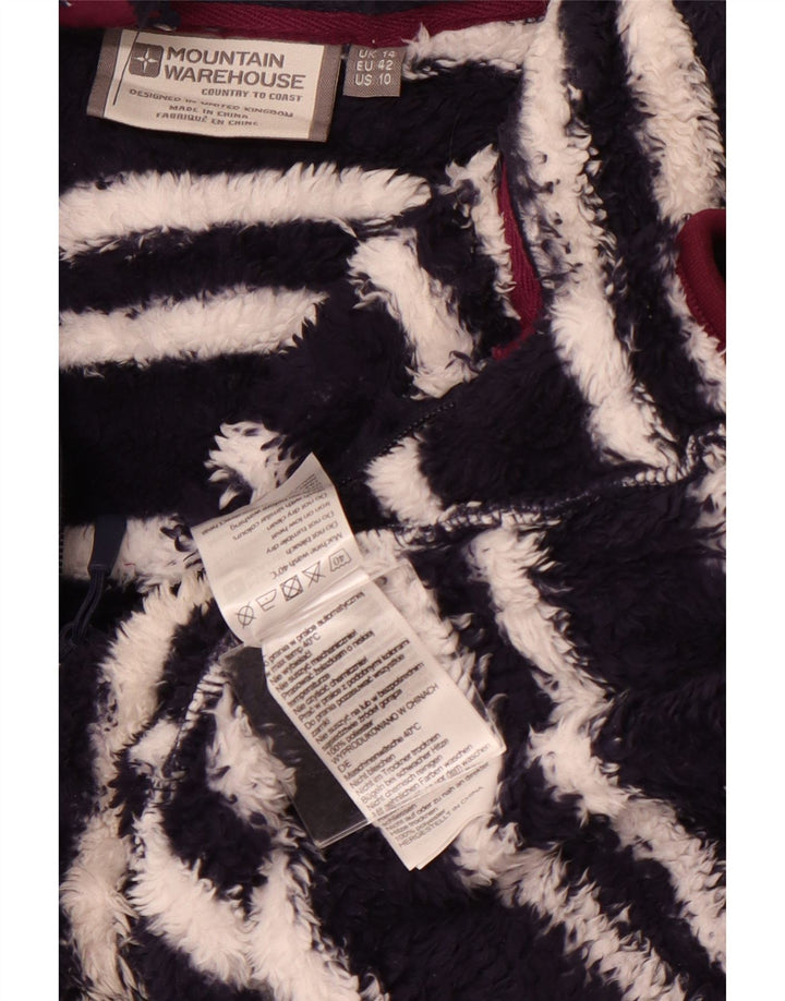 MOUNTAIN WAREHOUSE Женский флисовый джемпер UK 14, большой темно-синий в полоску