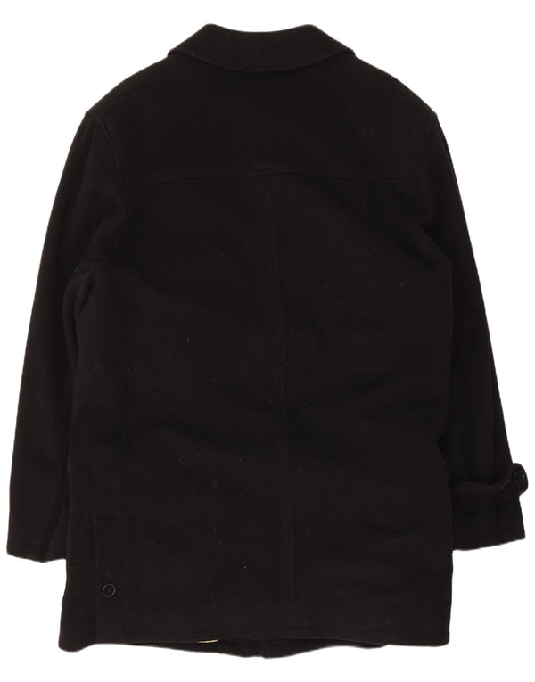 Мужское пальто Pierre Cardin IT 50, большое, черное, шерстяное