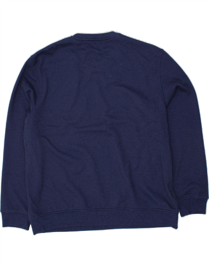 IZOD Mens Sweatshirt Jumper 2XL Navy Blue Cotton Vintage Izod and Second-Hand Izod from Messina Hembry 