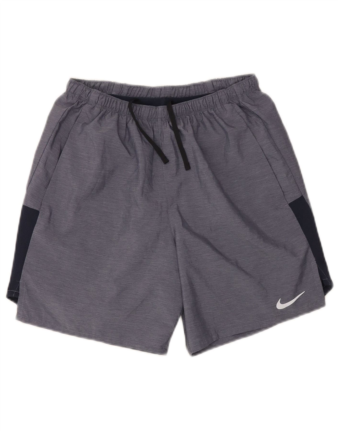 Женские спортивные шорты NIKE Dri Fit UK 10, маленькие синие, полиэстер с цветными блоками