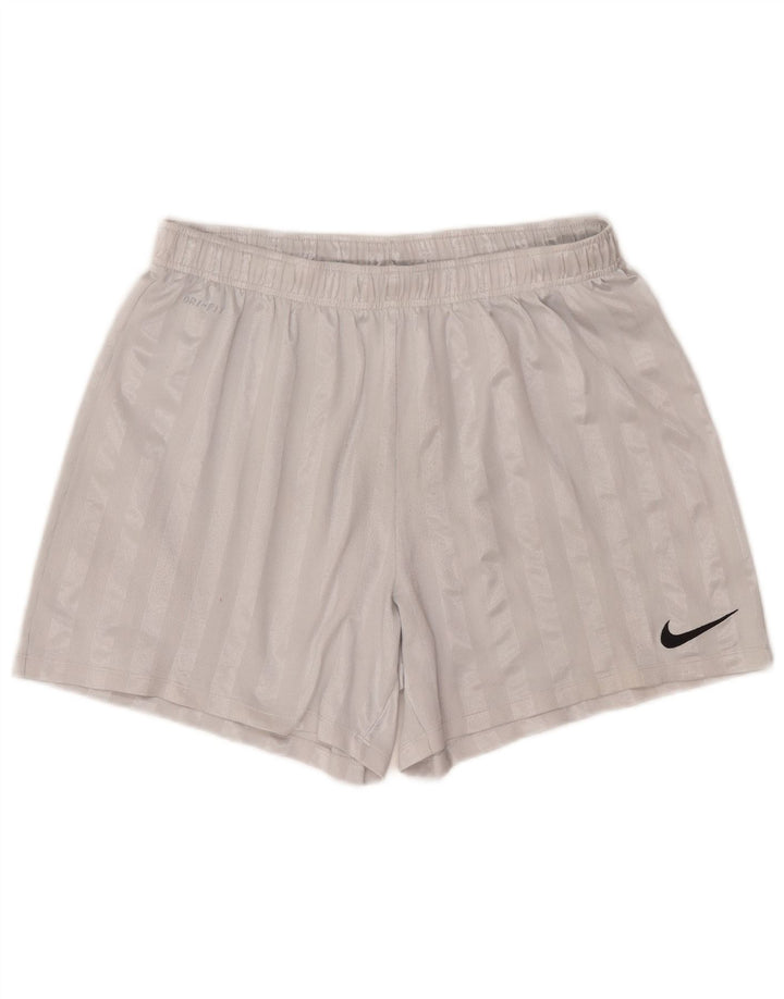 Мужские спортивные шорты Nike Dri Fit XL, полиэстер серого цвета в полоску