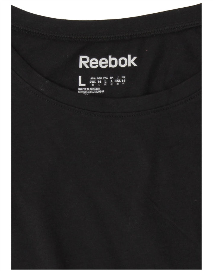 Женская футболка Reebok Top UK 14 Medium Black