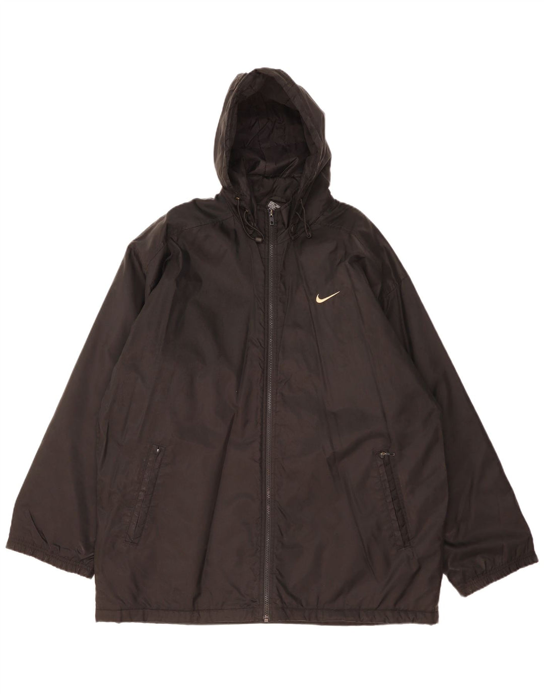 Мужская ветровка с капюшоном с графическим рисунком Nike UK 42/44, большая черная полиэстер