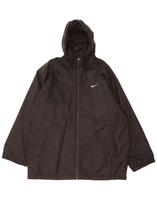 Мужская ветровка с капюшоном с графическим рисунком Nike UK 42/44, большая черная полиэстер