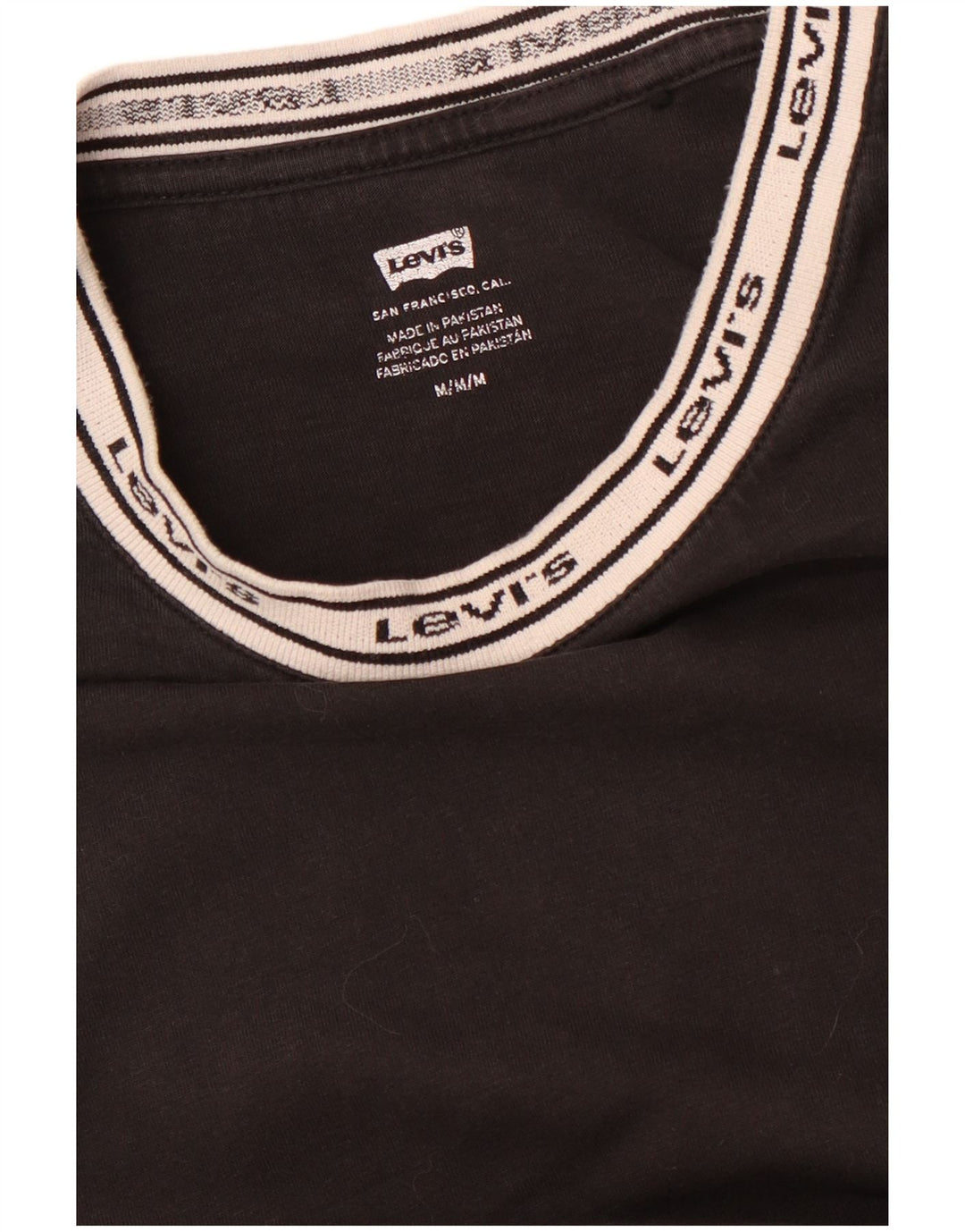 Женская футболка с рисунком LEVI'S Top UK 14 Medium Black