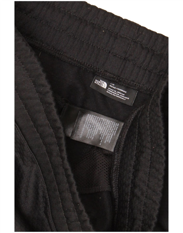 Мужские спортивные шорты с рисунком The North Face, большие черные из полиэстера