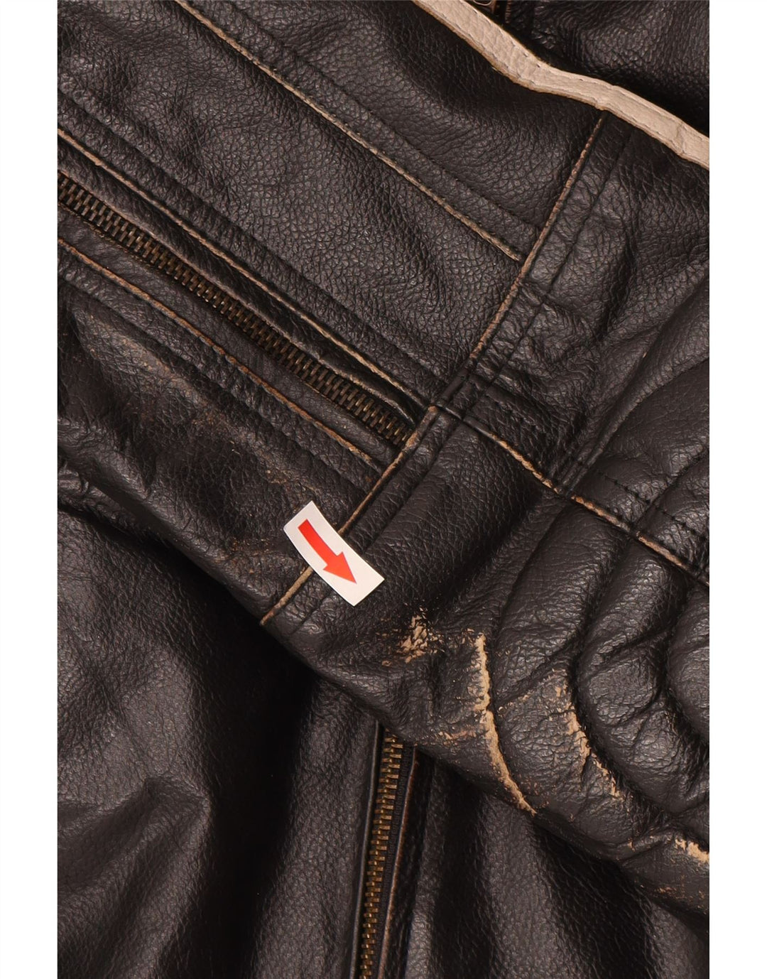 Женская кожаная куртка Mission Moto Racer UK 40, большая черная кожаная полоска