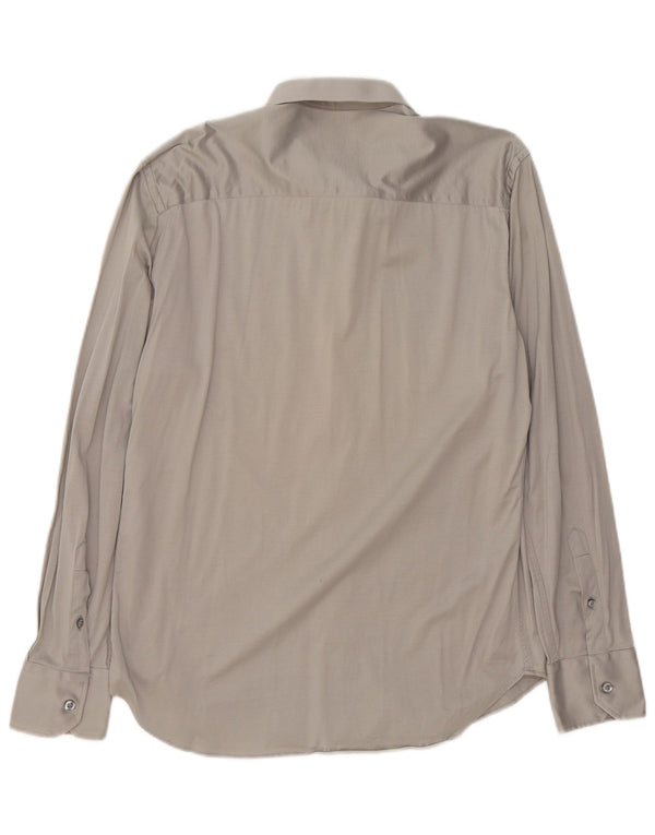 Мужская рубашка Emporio Armani размер 43 17 XL серая