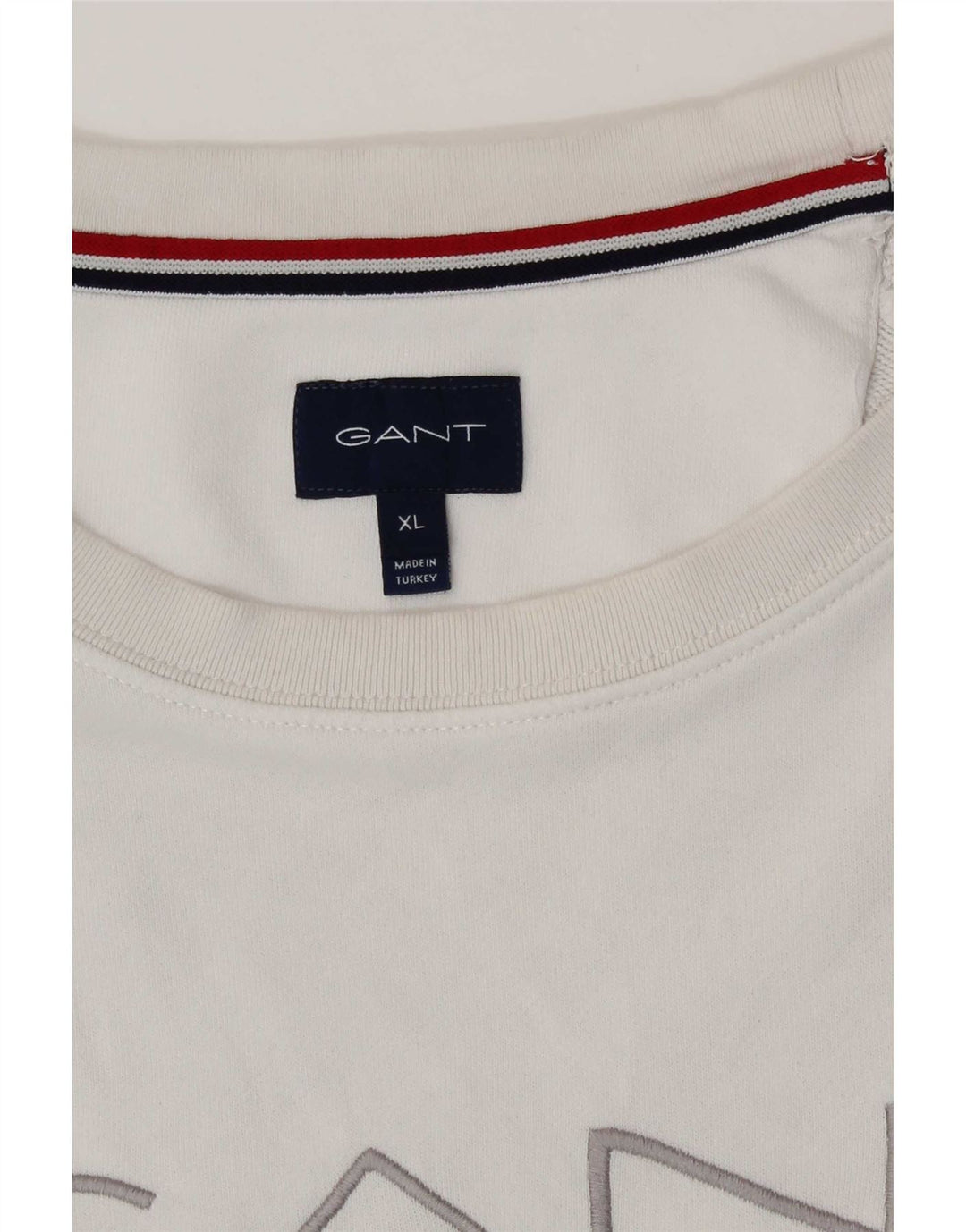 Мужской свитшот с рисунком Gant, XL, белый хлопок