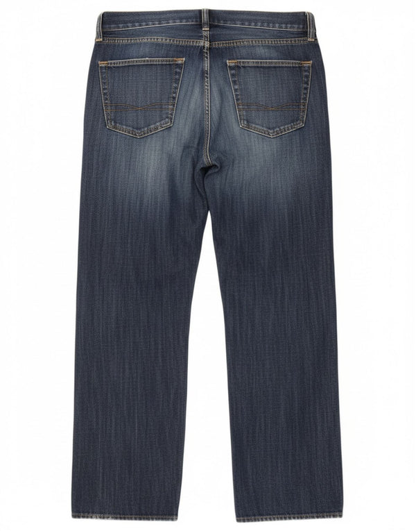 Мужские прямые джинсы Hugo Boss W34 L30 синие, хлопок