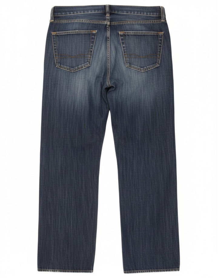 Мужские прямые джинсы Hugo Boss W34 L30 синие, хлопок