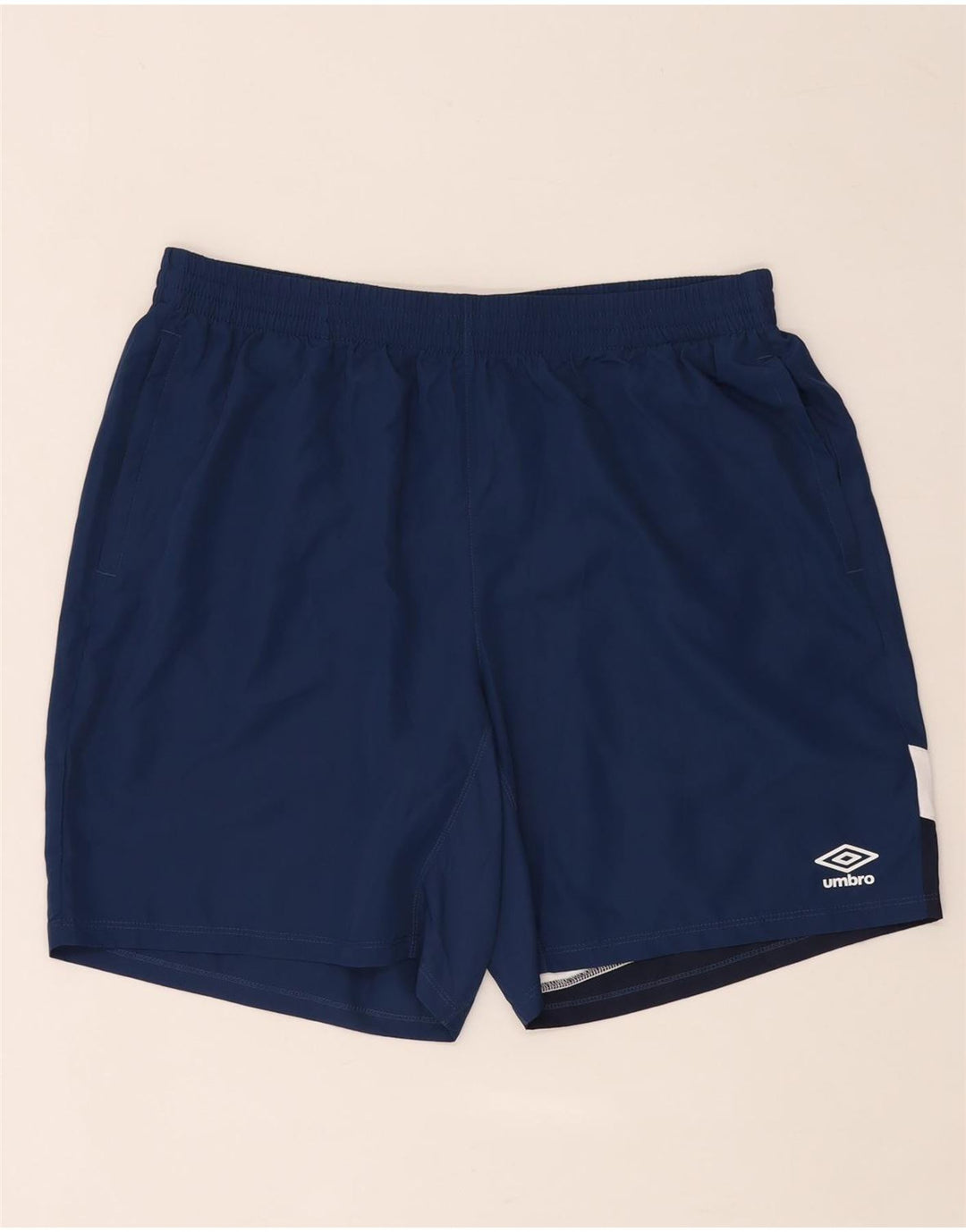 Мужские спортивные шорты Umbro XL, темно-синие, полиэстер с цветными блоками