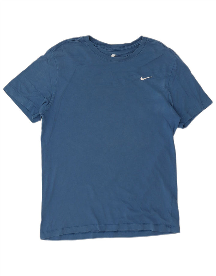 Мужская футболка NIKE из хлопка среднего синего цвета