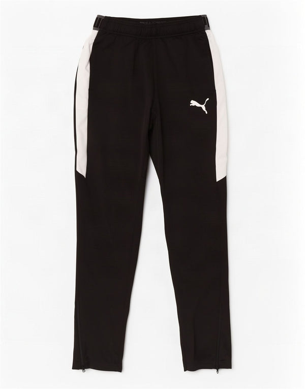Puma Mens Tracksuit Trousers Medium Black Colourblock Polyester