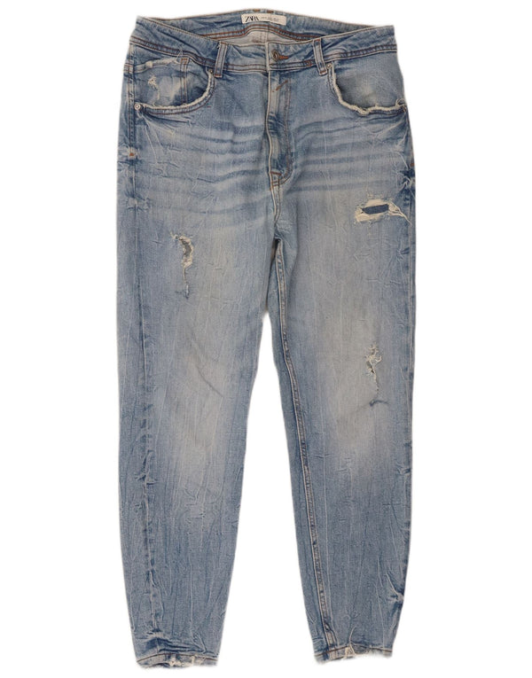 Мужские зауженные джинсы Zara EU 46 XL W36 L26 синие