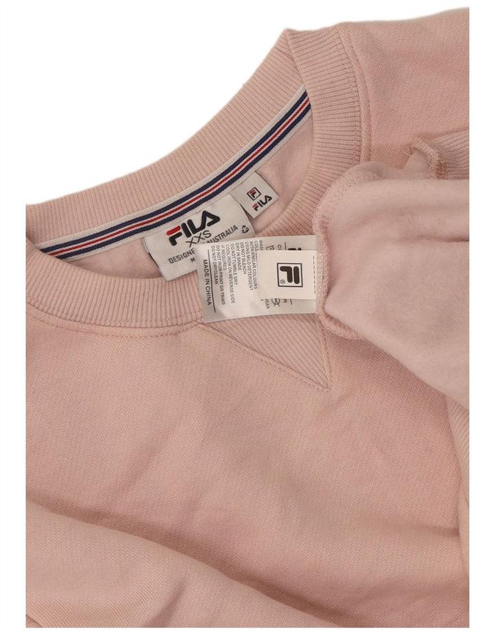 Женский свитер оверсайз Fila UK 2 2XS Розовый хлопок