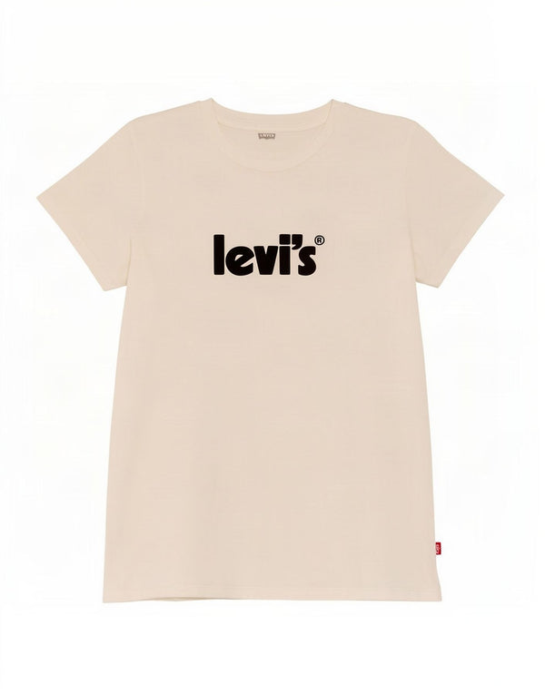 Мужская футболка с рисунком Levi's, маленький белый хлопок