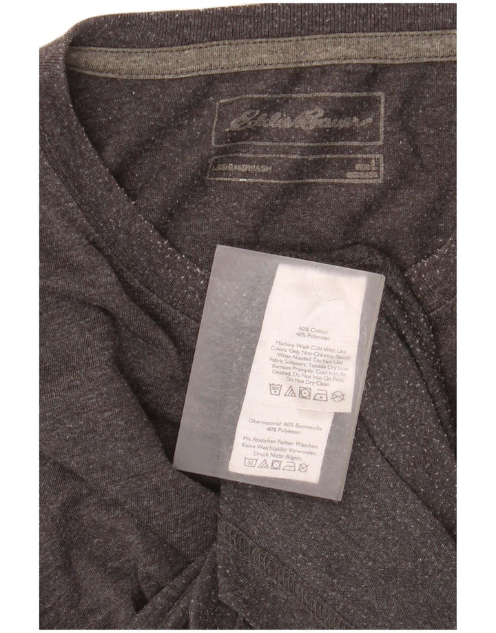 Мужская футболка Eddie Bauer, большой серый хлопок