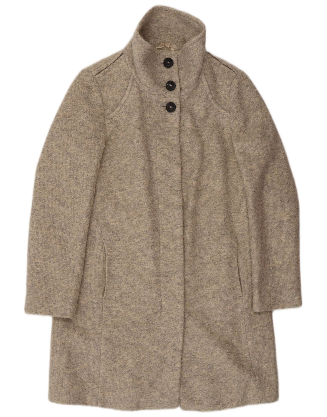 Женское пальто Hugo Boss UK 8 маленькое, бежевый акрил