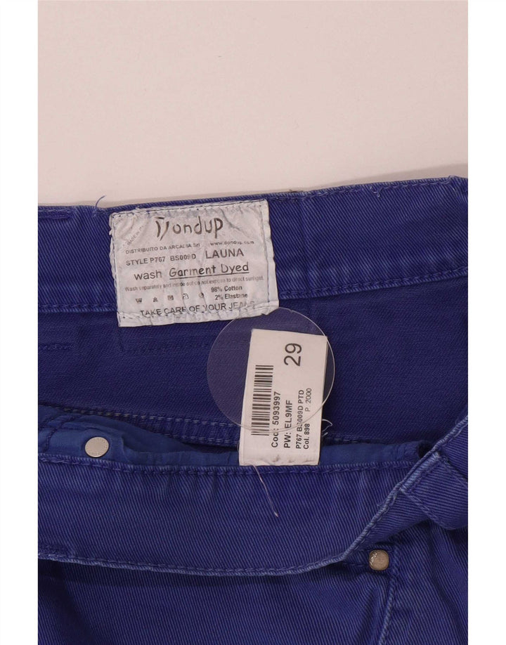 Dondup Женские джинсовые шорты стандартного кроя UK 12 Medium W29 Синие хлопковые