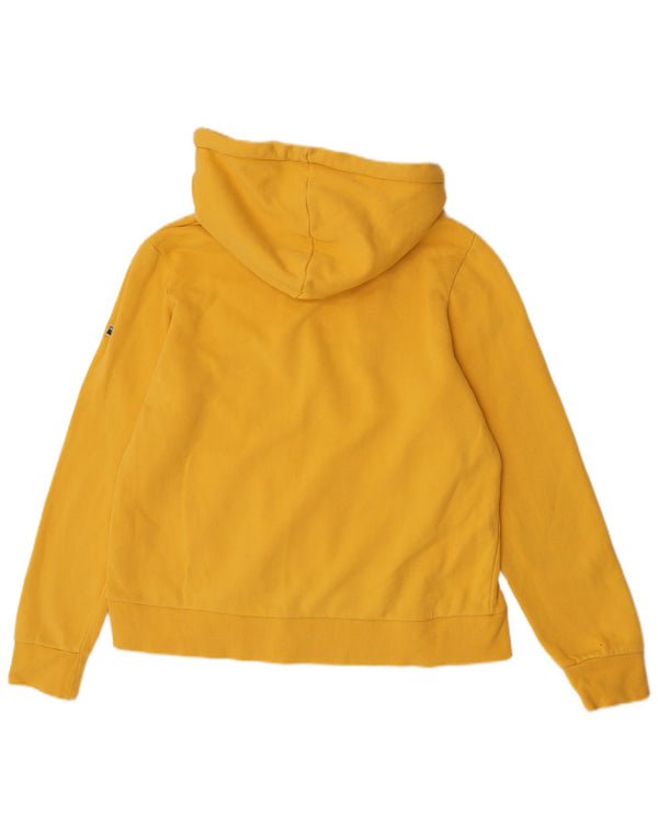 Женский джемпер с капюшоном Superdry UK 16, большой желтый хлопок