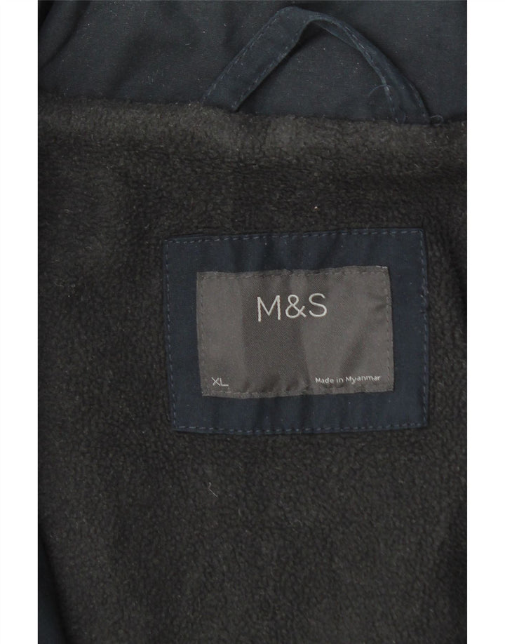 Мужская ветровка с капюшоном Marks & Spencer UK 42 XL темно-синяя